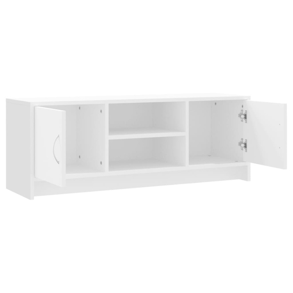 Mueble de TV madera de ingeniería blanco 102x30x37,5