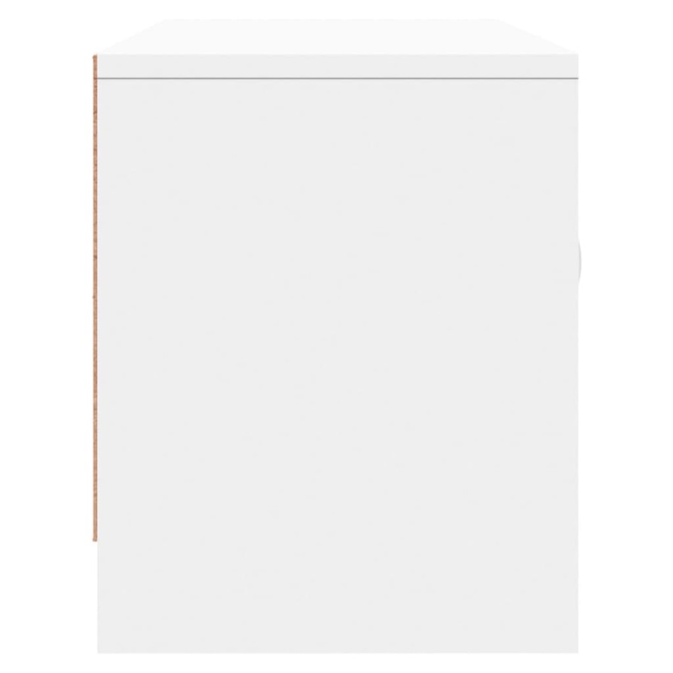 Mueble de TV madera de ingeniería blanco 102x30x37,5