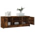 Mueble de TV madera de ingeniería roble ahumado 102x30x37,5