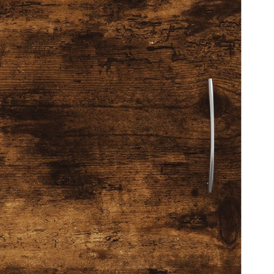 Mueble de TV madera de ingeniería roble ahumado 102x30x37,5