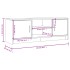 Mueble de TV madera de ingeniería roble ahumado 102x30x37,5