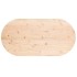 Tablero de mesa ovalado madera maciza de pino 110x55x2,5
