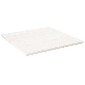Tablero de mesa cuadrado madera maciza pino blanco 70x70x2,5