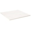 Tablero de mesa cuadrado madera maciza pino blanco 70x70x2,5 cm
