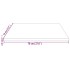 Tablero de mesa cuadrado madera maciza pino blanco 70x70x2,5