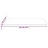 Tablero de mesa rectangular madera de pino blanco 110x60x2,5