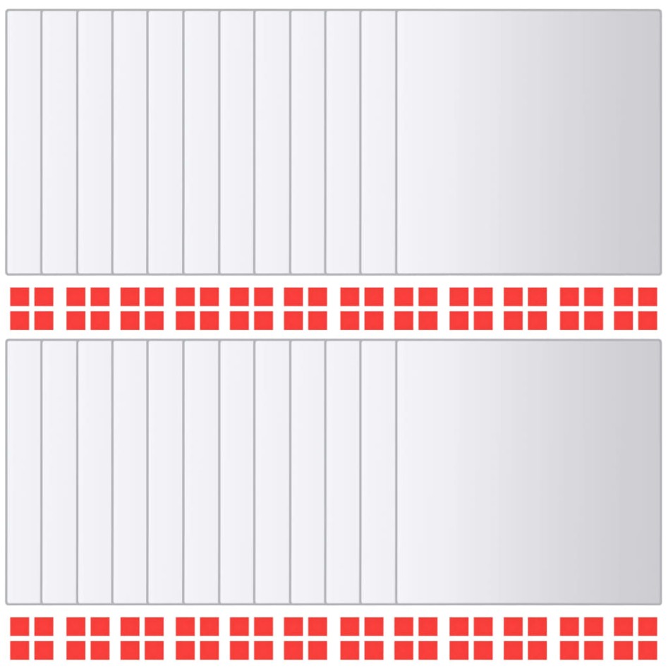 Azulejos de espejo 48 unidades cuadrados