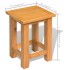 Mesas auxiliares 2 unidades madera maciza de roble 27x24x37
