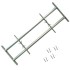 Rejas de seguridad de ventana ajustables 2 uds 700-1050