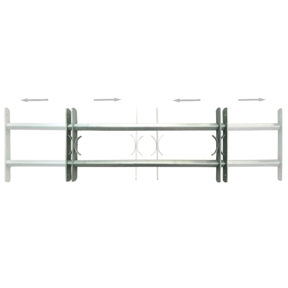 Rejas de seguridad de ventana ajustables 2 uds 700-1050