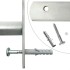 Rejas de seguridad de ventana ajustables 2 uds 700-1050