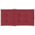 Cojín silla jardín respaldo bajo 6 uds tela Oxford rojo