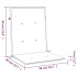 Cojín silla jardín respaldo bajo 6 uds tela Oxford rojo