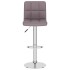 Taburete de cocina tela gris