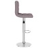 Taburete de cocina tela gris