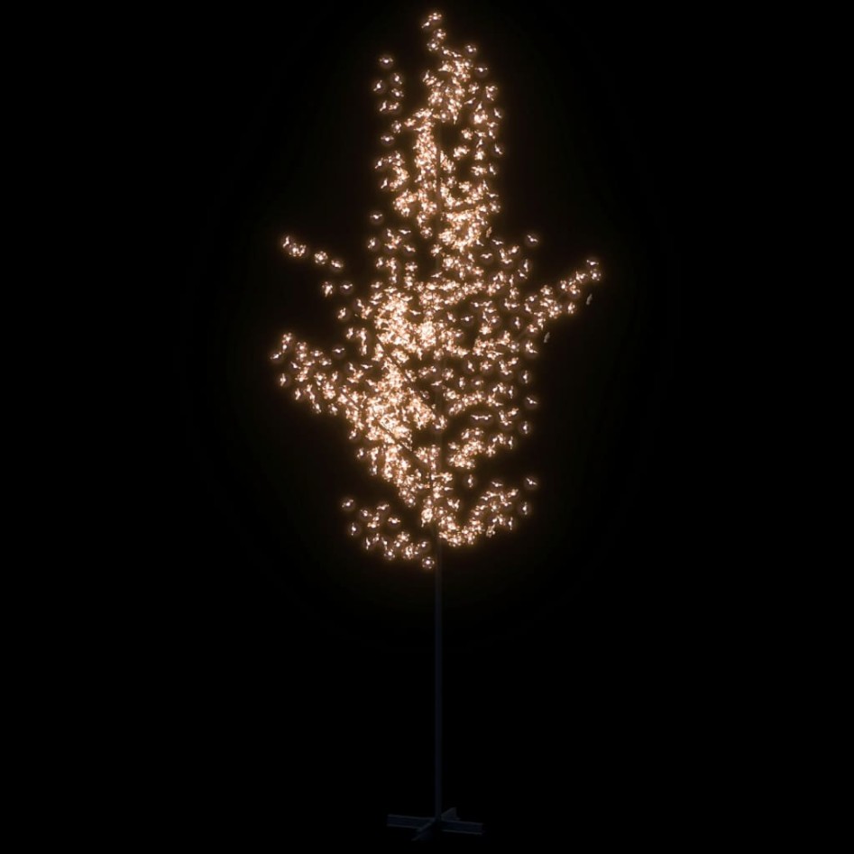 Árbol LED con flor de cerezo 672 LED blanco cálido 400
