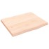 Tablero de mesa madera maciza roble sin tratar 60x50x(2-4)