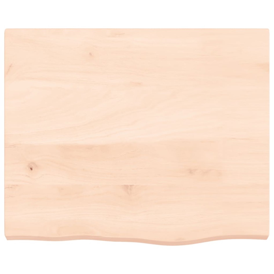 Tablero de mesa madera maciza roble sin tratar 60x50x(2-4)