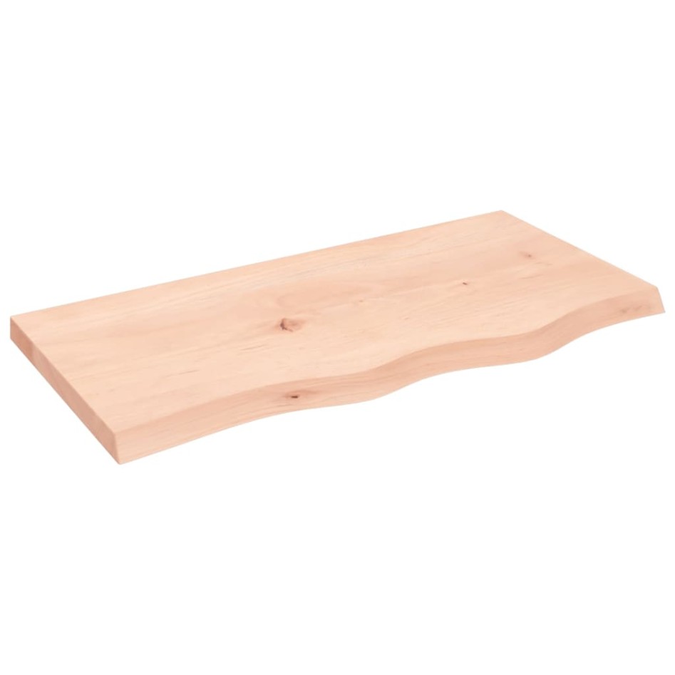 Tablero de mesa madera maciza roble sin tratar 80x40x(2-4)