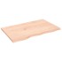 Tablero de mesa madera maciza de roble sin tratar 80x50x2