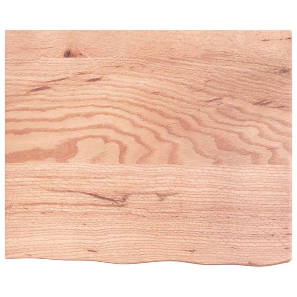 Tablero mesa madera roble tratada marrón claro 60x50x(2-6)