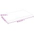 Tablero de mesa madera roble tratada marrón claro 80x50x2
