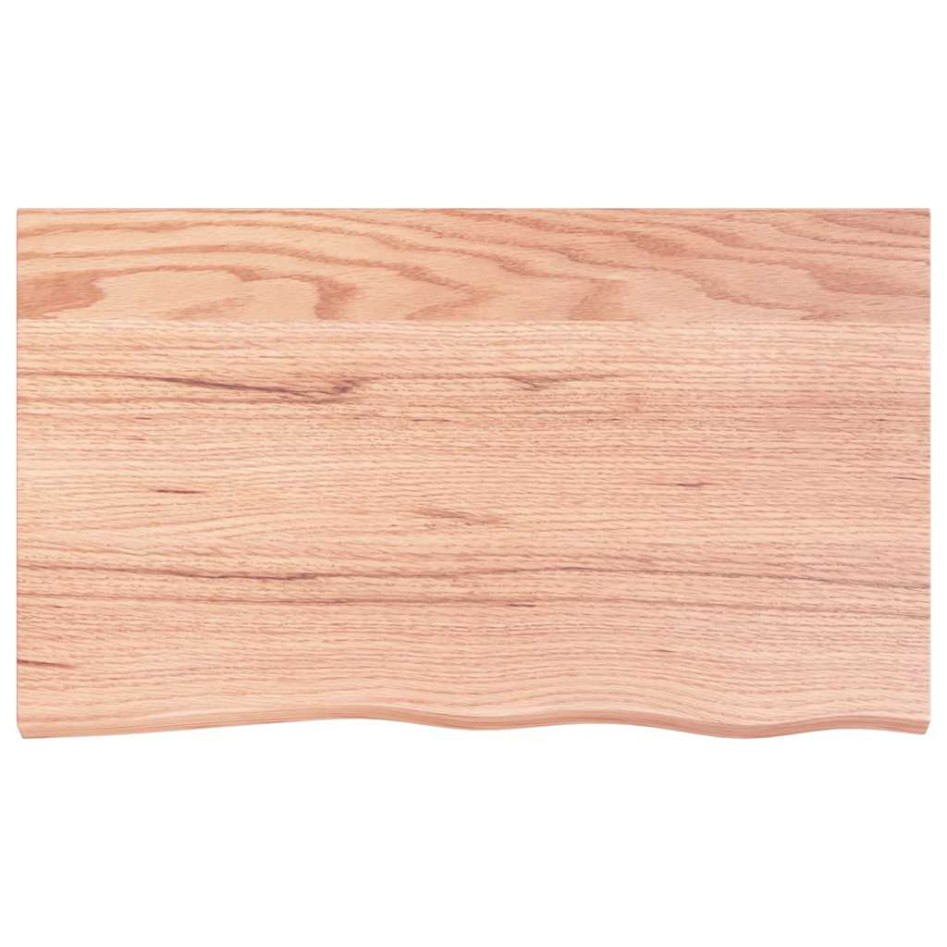 Tablero de mesa madera roble tratada marrón claro 100x60x2