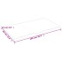 Tablero de mesa madera roble tratada marrón claro 100x60x2