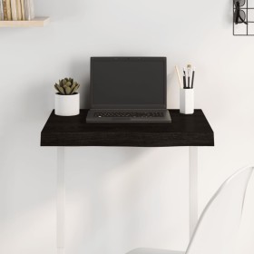 Tablero mesa madera roble tratada marrón oscuro 60x50x(2-6)