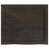 Tablero mesa madera roble tratada marrón oscuro 60x50x(2-6)