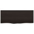 Tablero mesa madera roble tratada marrón oscuro 100x40x(2-6)