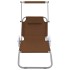 Tumbona plegable con toldo y ruedas acero gris