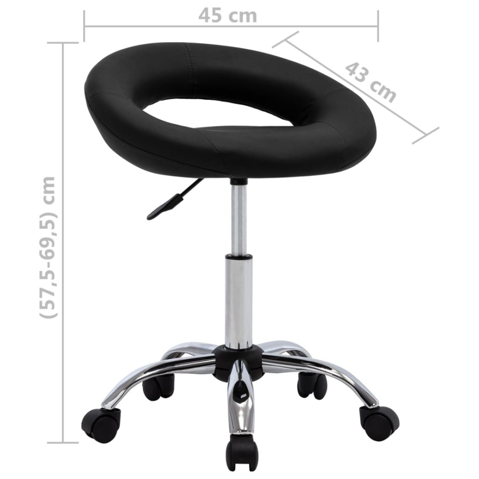 Silla de comedor giratoria cuero sintético