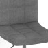 Silla de comedor giratoria tela gris