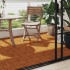 Baldosas de porche de acacia 10 piezas 30x30