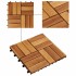 Baldosas de porche de acacia 10 piezas 30x30
