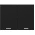 Armario colgante de cocina contrachapada negro 80x31x60