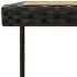 Mesa de jardín ratán sintético madera acacia negro