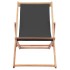 Silla de playa plegable de tela y estructura de madera
