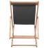Silla de playa plegable de tela y estructura de madera