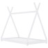Estructura de cama infantil madera maciza pino blanca 70x140