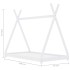 Estructura de cama infantil madera maciza pino blanca 70x140