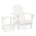 Silla con otomana y mesa jardín Adirondack macizo abeto