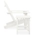 Silla con otomana y mesa jardín Adirondack macizo abeto