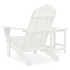 Silla con otomana y mesa jardín Adirondack macizo abeto
