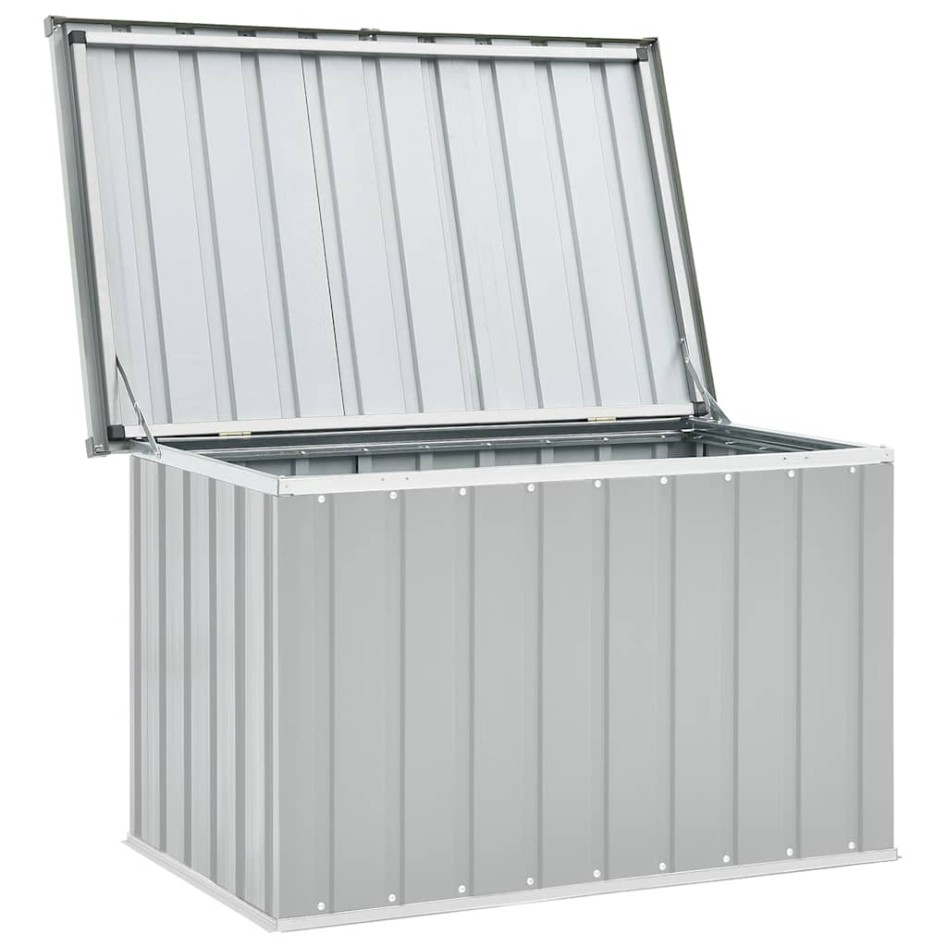 Caja de almacenaje para jardín gris 109x67x65