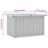 Caja de almacenaje para jardín gris 109x67x65