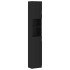 Armario de baño madera de ingeniería negro 32x25,5x190