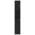 Armario de baño madera de ingeniería negro 32x25,5x190