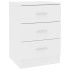 Mesitas de noche 2 uds madera contrachapada blanco 38x35x56